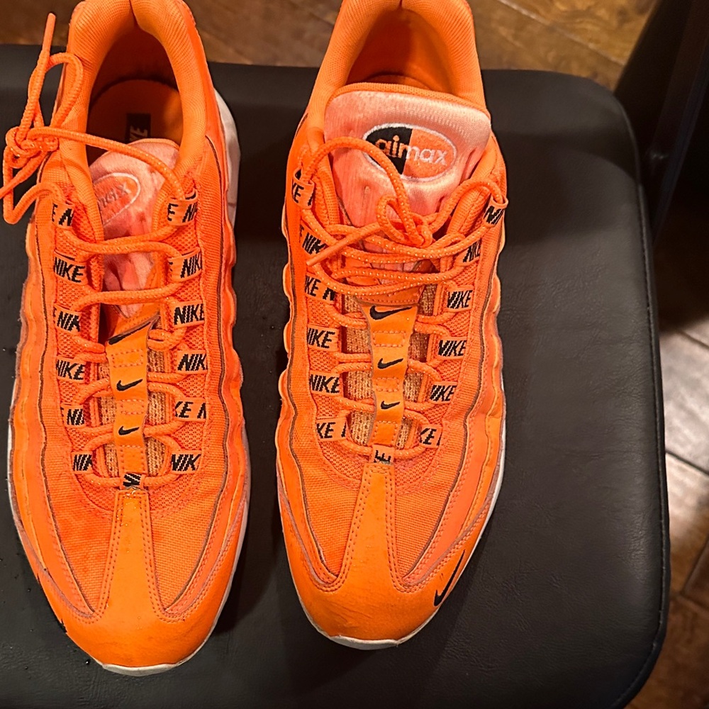 Nike Air Max Orange Athletic Shoes